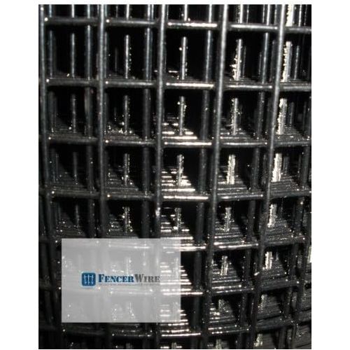  Fencer Wire 16 Gauge Black Vinyl Coated Welded Wire Mesh Size 1 inch by 1 inch (2 ft. x 100 ft.)