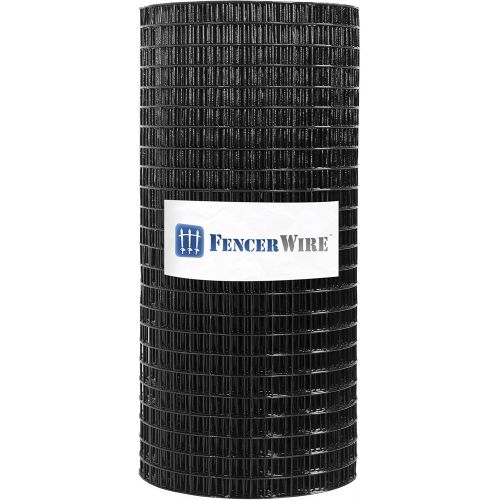  Fencer Wire 16 Gauge Black Vinyl Coated Welded Wire Mesh Size 1 inch by 1 inch (2 ft. x 100 ft.)