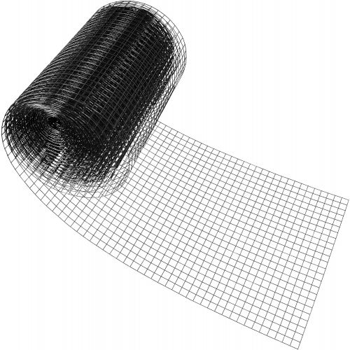  Fencer Wire 16 Gauge Black Vinyl Coated Welded Wire Mesh Size 1 inch by 1 inch (2 ft. x 100 ft.)