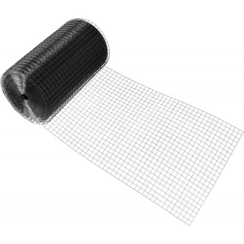  Fencer Wire 16 Gauge Black Vinyl Coated Welded Wire Mesh Size 1 inch by 1 inch (2 ft. x 100 ft.)
