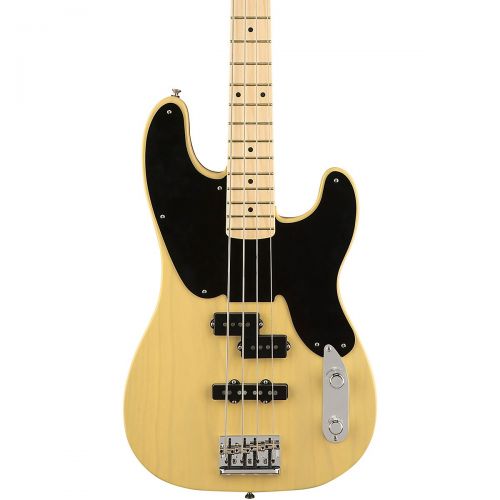  Fender},description:Looking like it just stepped out of a DeLorean time machine, the limited-edition 51 Telecaster PJ Bass updates a classic design with thunderous modern tone and