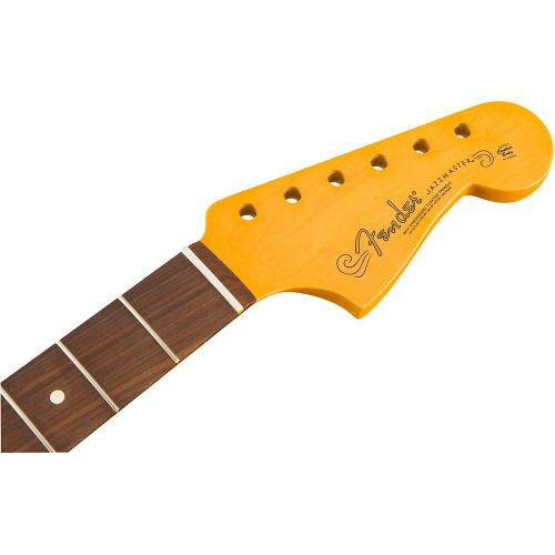  Fender},description:Crafted at our Ensenada, Mexico manufacturing facility, this genuine vintage-style Fender Jazzmaster neck features a comfortable “C”-shaped profile and 7.25”-ra