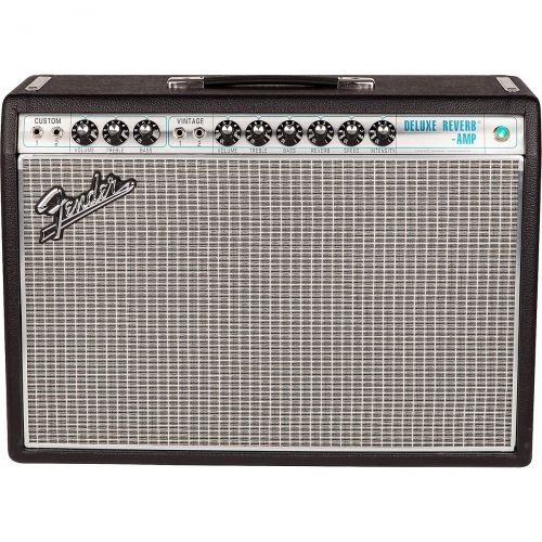  Fender},description:1968 was a transitional year for Fender amps with tone that was still pure Fender but a look that was brand new. With a silver-and-turquoise front panel and cla
