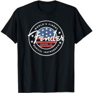 Fender American Flag Circle Stamp Logo T-Shirt