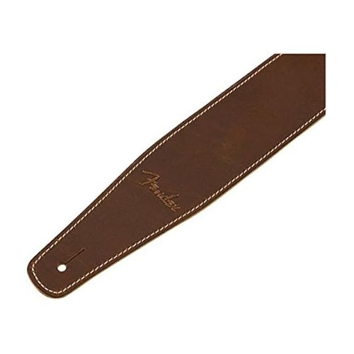  Fender Broken-In Leather Guitar Strap, 2.5in, Tan