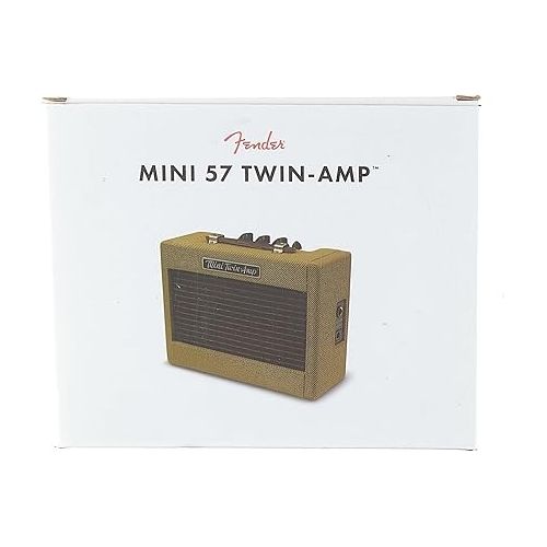  Fender Mini Deluxe Electric Guitar Amp, Portable Guitar Amp, 3 Watts, with 2-Year Warranty 7.48Dx11.42Wx3.54H Inches, Black