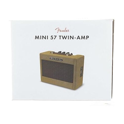  Fender Mini Deluxe Electric Guitar Amp, Portable Guitar Amp, 3 Watts, with 2-Year Warranty 7.48Dx11.42Wx3.54H Inches, Black