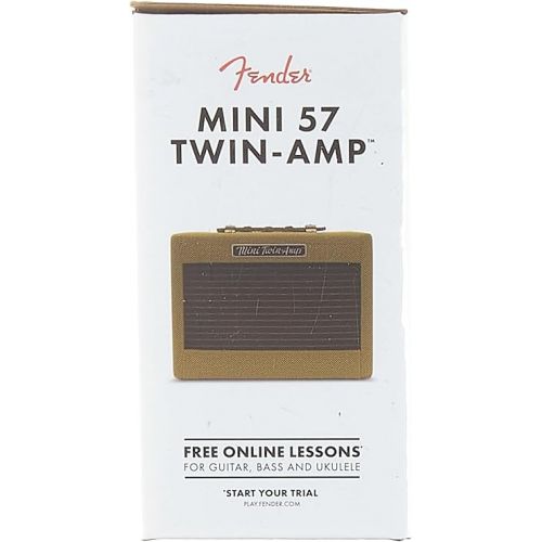  Fender Mini Deluxe Electric Guitar Amp, Portable Guitar Amp, 3 Watts, with 2-Year Warranty 7.48Dx11.42Wx3.54H Inches, Black