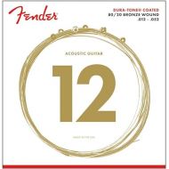 Fender Dura-Tone Coated 80/20 Bronze Acoustic Guitar Strings, 880L .012-.052