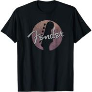 Fender Circle Guitar Headstock Logo T-Shirt