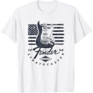 Fender 1946 Stratocaster American Flag Backdrop T-Shirt