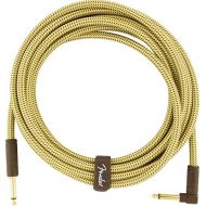 Fender Deluxe Series Instrument Cable, Straight/Angle, Tweed, 15ft