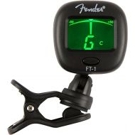 Fender FT-1 Professional Guitar Tuner Clip On, with 1-Year Warranty, Full-Range Chromatic Guitar Tuner with Dual-Rotating Hinges, A4 Calibration