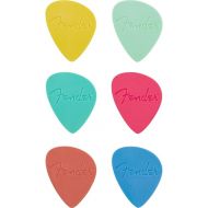 Fender Offset Picks, Multi-Color, 6-Pack