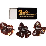 Fender Fine Electric Guitar Picks 351 Shape, 12-Pack Tin