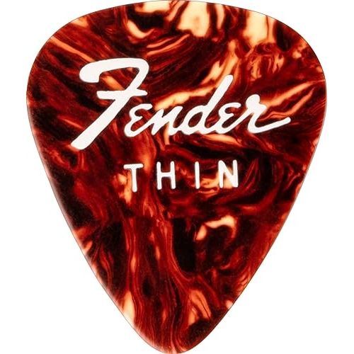  Fender Fine Electric Guitar Picks 351 Shape, 12-Pack Tin