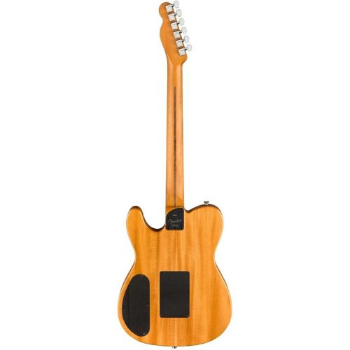  Fender American Acoustasonic Telecaster Acoustic Electric Guitar, Sunburst, Ebony Fingerboard, with Gig Bag