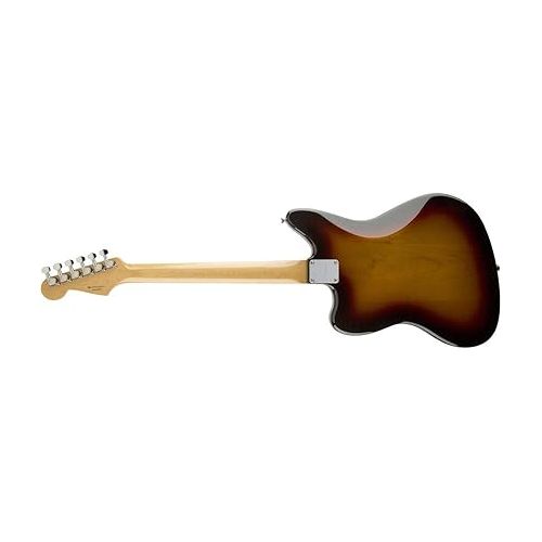  Fender Kurt Cobain Jaguar Electric Guitar, with 2-Year Warranty, 3-Color Sunburst, Rosewood Fingerboard