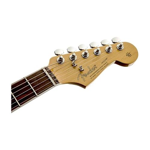  Fender Kurt Cobain Jaguar Electric Guitar, with 2-Year Warranty, 3-Color Sunburst, Rosewood Fingerboard