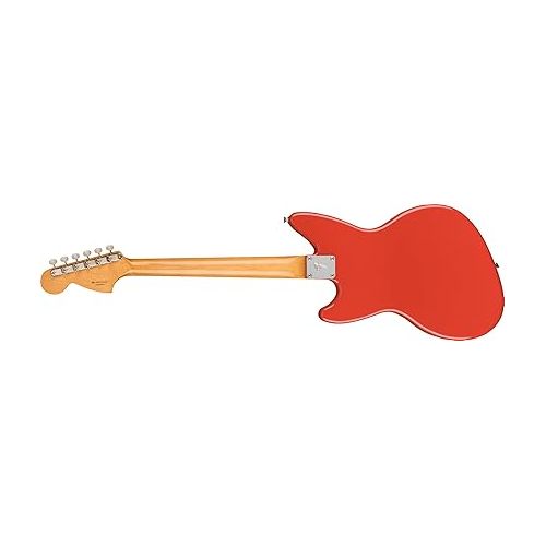  Fender Kurt Cobain Jag-Stang Electric Guitar, Fiesta Red, Rosewood Fingerboard