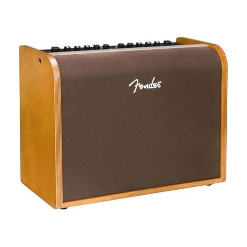  Fender Acoustic Guitar Amp, 100 Watts, with 2-Year Warranty Bluetooth Speaker, 8 Inch Full-range Speaker, 14Hx18.5Wx9.25D inches, Wood, Natural Blonde