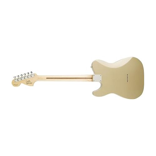  Fender Chris Shiflett Deluxe Telecaster Electric Guitar, with 2-Year Warranty, Shoreline Gold, Rosewood Fingerboard