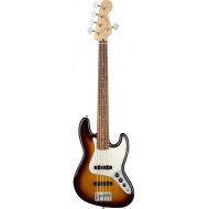 Fender Player 5-String Jazz Bass, 3-Color Sunburst, Pau Ferro Fingerboard