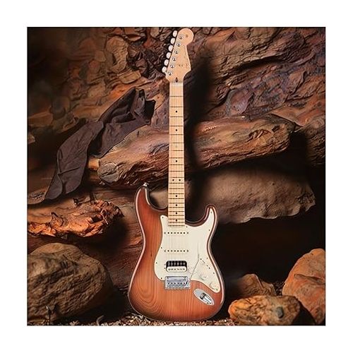  Fender 6 String Solid-Body Electric Guitar, Right, Sienna Sunburst (0113902747)