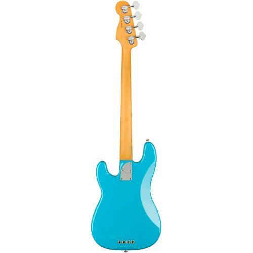  Fender American Professional II Precision Bass, Miami Blue, Maple Fingerboard