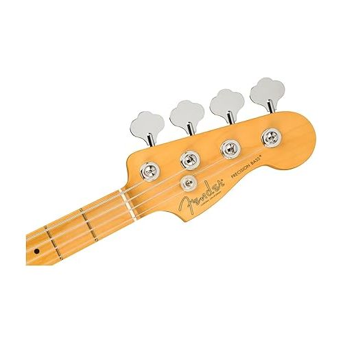  Fender American Professional II Precision Bass, Miami Blue, Maple Fingerboard