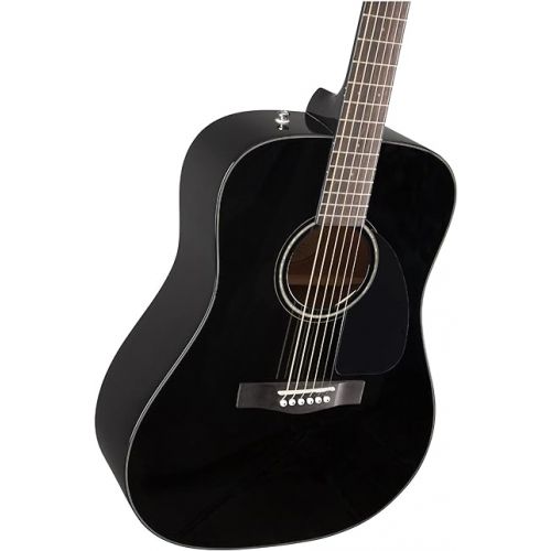  Fender Acoustic Guitar, with 2-Year Warranty, CD-60 Dreadnought V3 Classic Design with Rounded Walnut Fingerboard and Alloy Steel Strings, Glossed Black Finish, Spruce Top, Includes Hard-Shell Case