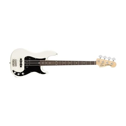  Fender American Performer Precision Bass, Arctic White, Pau Ferro Fingerboard