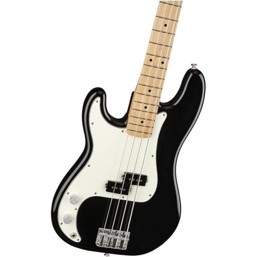  Fender Player Precision Bass, Black, Left-Handed, Maple Fingerboard