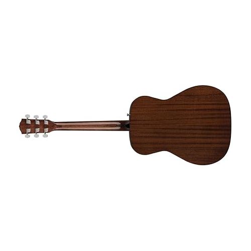  Fender CC-60S All-Mahogany Concert V2 Pack Acoustic Guitar, with 2-Year Warranty, Natural, with Gig Bag and Accessories