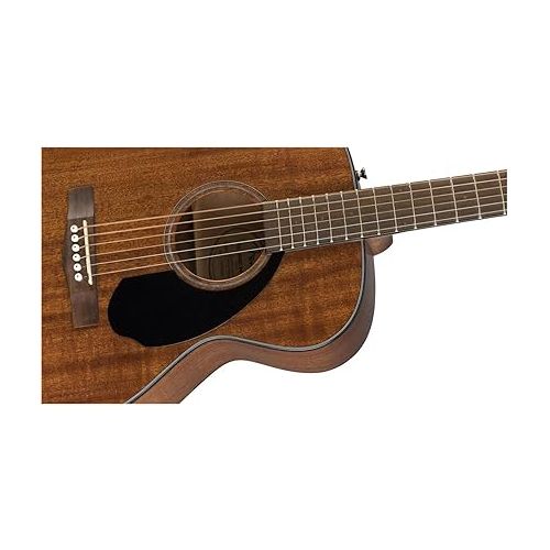  Fender CC-60S All-Mahogany Concert V2 Pack Acoustic Guitar, with 2-Year Warranty, Natural, with Gig Bag and Accessories