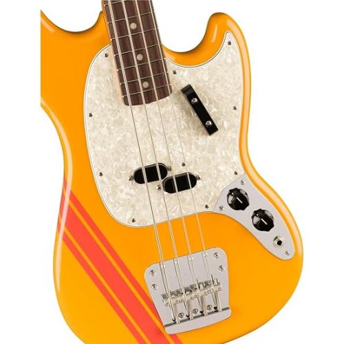  Fender Vintera II '70s Mustang Bass - Competition Orange with Rosewood Fingerboard