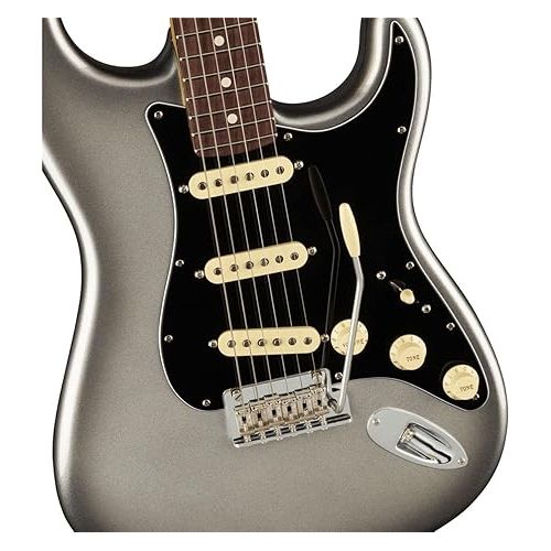  Fender 6 String Solid-Body Electric Guitar, Right, Mercury (0113900755)