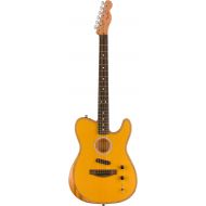 Fender Acoustasonic Player Telecaster Acoustic Electric Guitar, with 2-Year Warranty, Butterscotch Blonde, Rosewood Fingerboard, with Gig Bag