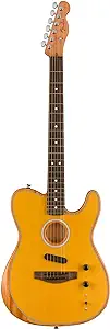 Fender Acoustasonic Player Telecaster Acoustic Electric Guitar, with 2-Year Warranty, Butterscotch Blonde, Rosewood Fingerboard, with Gig Bag