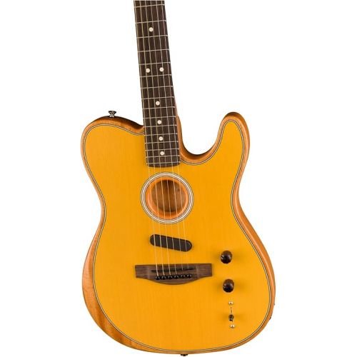  Fender Acoustasonic Player Telecaster Acoustic Electric Guitar, with 2-Year Warranty, Butterscotch Blonde, Rosewood Fingerboard, with Gig Bag