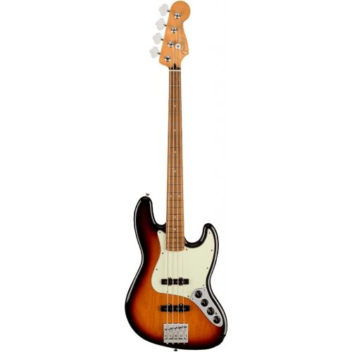  Fender Player Plus Jazz Bass, 3-Color Sunburst, Pau Ferro Fingerboard