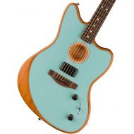 Fender Acoustasonic Player Jazzmaster Acoustic Electric Guitar, with 2-Year Warranty, Ice Blue, Rosewood Fingerboard, with Gig Bag