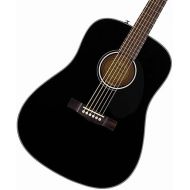 Fender CD-60S Dreadnought Acoustic Guitar, with 2-Year Warranty, Black