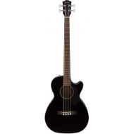 Fender Acoustic Bass Guitar 4-String with Fishman Bass Acoustic Guitar Pickup with Tuner and Equalizer, Classic Design with Rounded Walnut Fingerboard, Mahogany Construction, Spruce Top