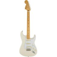 Fender Jimi Hendrix Stratocaster Electric Guitar, with 2-Year Warranty, Olympic White, Maple Fingerboard