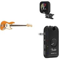 Fender Player Jazz Bass, Capri Orange, Pau Ferro Fingerboard + Mustang Micro Amplifier + Flash 2.0 Rechargeable Tuner
