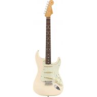 Fender Vintera 60s Modified Stratocaster Electric Guitar, with 2-Year Warranty, Olympic White, Pau Ferro Fingerboard