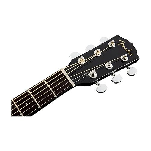  Fender CC-60SCE Concert Cutaway Acoustic Guitar, with 2-Year Warranty, Black