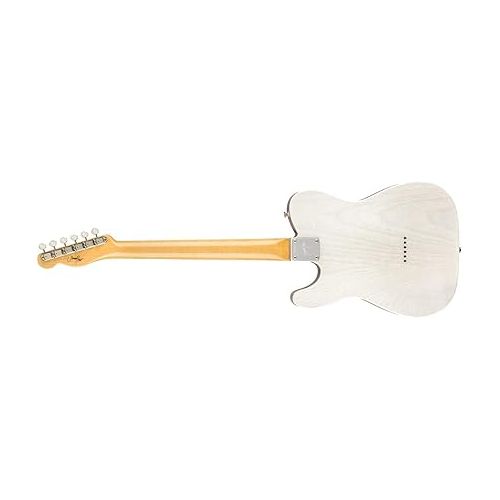  Fender Jimmy Page Mirror Telecaster Electric Guitar, White Blonde, Rosewood Fingerboard