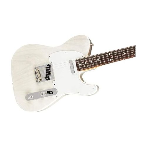  Fender Jimmy Page Mirror Telecaster Electric Guitar, White Blonde, Rosewood Fingerboard